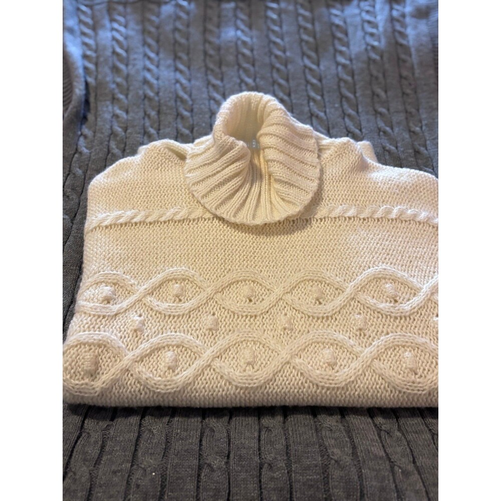 LOFT Short Sleeve Turtleneck Poncho Sweater--Oversized